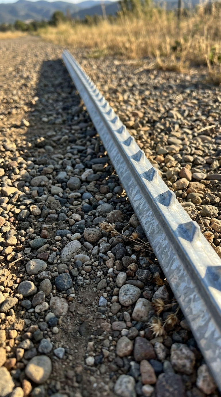 4 foot galvanized T-post ground rod for electric fencing
