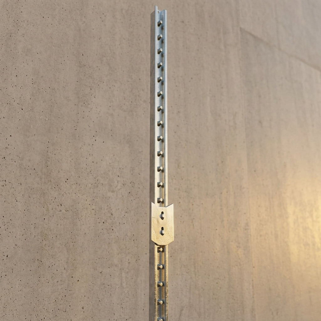 Galvanized T-post grounding rod for livestock fences